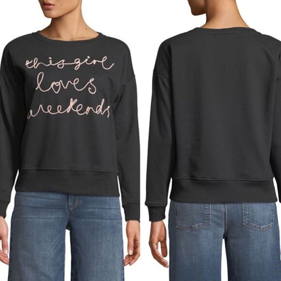 Free Generation Weekend Embroidered Pullover Sweater - Picture 1 of 6